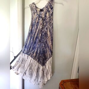 Women's Boho Sleeveless Tie Dye Dress